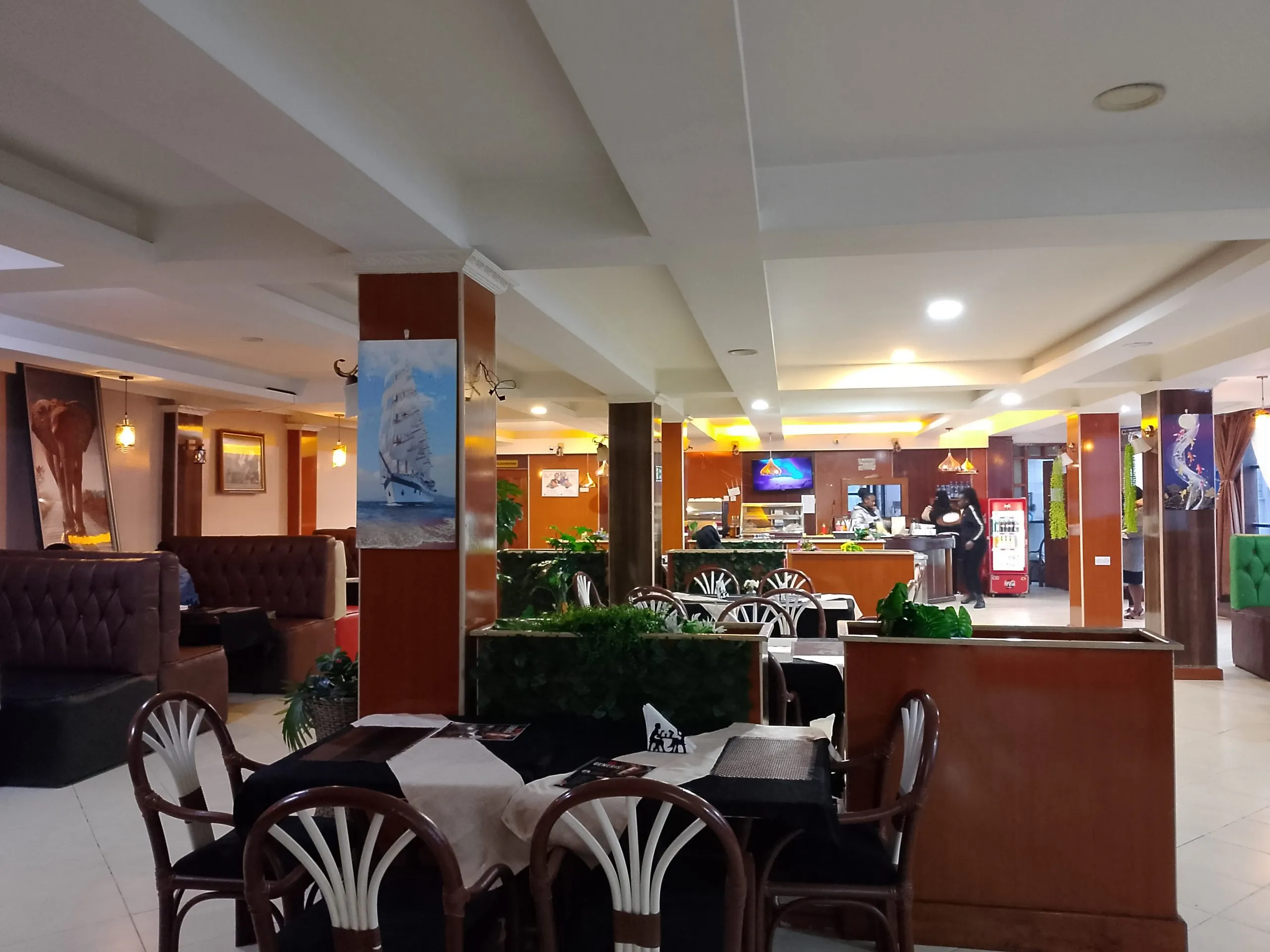 The restaurant seating area at Generis Hotel